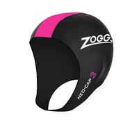 Zoggs Neo Cap 3 Swimming Cap Black Pink White - S-M