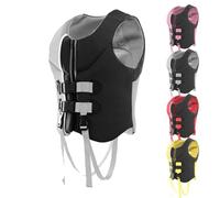 Neoprene Swim Vest for Adults and Youth with Adjustable Fit Buoyancy Aid Life Jacket for Kayaking Surfing Paddle Sports Swimming(GRAY,3XL)