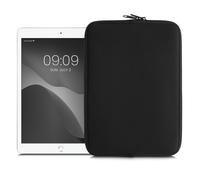 kwmobile Neoprene Pouch Compatible with 9,7"-11" Tablet - Universal Sleeve Case Cover with Zipper for Tablet - Black