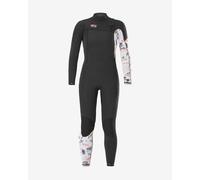 Neoprene wetsuit Picture Equation 4/3 mm Front Zip long sleeve black white woman. - 6