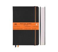 NEORAH -A5 DOTTED | 368 Pages - 110 Gsm | PAGE A DAY JOURNAL (21x14.8 cm)-Hardcover Dot Grid Notebook |Back Pocket |3 Silk Book Mark - Completely HANDMADE for Journaling,writing - BLACK