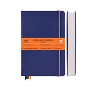 NEORAH -A5 RULED | 368 Pages - 110 Gsm | PAGE A DAY JOURNAL (21x14.8 cm)-Hardcover RULED Notebook |Back Pocket|3 Silk Book Mark-Completely HANDMADE for Journaling,Note Taking- DARK BLUE