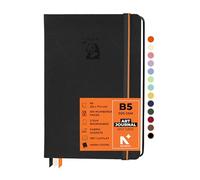 NEORAH - B5 - ART JOURNAL | 200Gsm Dotgrid Notebook |160 Pages(25.0 x 17.5 cm) | Lay Flat |Hard Cover Bullet - Journal | 3 Bookmarks |Elastic Closure | Inner Back Pocket | Ideal- Art,Planning (BLACK)