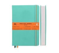 NEORAH -B5 RULED | 368 Pages - 110 Gsm | PAGE A DAY JOURNAL (25x17.5 cm)-Hardcover RULED Notebook |Back Pocket |3 Silk Book Mark - Completely HANDMADE for Journaling,writing- TEAL