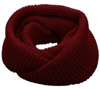 NEOSAN Womens Thick Ribbed Knit Winter Infinity Circle Loop Scarf, Burgundy