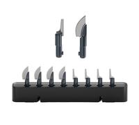 NeoSander Saw Blade Set, Turns NeoSander into Mini Reciprocating Saw, 8pcs 0.2mm Anti-Binding Blades, 4 Curved Blades for Straight Cuts & 4 Jigsaw Blades for Curves, for Resin, Plastic & Wood