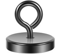 Neosmuk Fishing Magnet, 150lb+ Pull Strong CNC Machined Metal Base with High Powered Magnets, 1.42inches Large Magnets for Remover, Super Strength Magnet with Handle for Lifting and Pick up