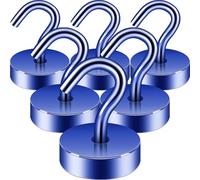 Neosmuk Magnetic Hooks, Cruise Ship Essentials, 40lb+ Heavy Duty Magnetic Hooks for Cruise Cabins, Refrigerator, Grill, Hanging, and Travel | Extra Strong Must-Haves Magnet Hook,Navyblue