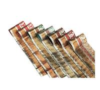 Neotrims Bollywood Costume Paisley Ribbon with Antique Metallic Gold, Silver and Copper Thread, Set Against a Contracts Bright Rayon Paisley Background. Terracotta, 1 Meter