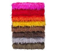 Neotrims Faux Fur Fabric, Furry Sheep Wool, Photography, Fat Squares. for Photography Crafts & Apparel. 15 Stunning Subtle, Natural & Bright Colours. Whole Sale Price