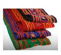 Neotrims Unique Limited Edition Chenille Effect Indian Embroidery Border; Salwar & Sari Cotton Fabric Indian Mirror Embellished Hand Crafted Ribbon Trimming By The Yard at a