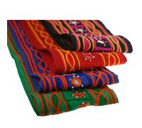 Neotrims Unique Limited Edition Chenille Effect Indian Embroidery Border; Salwar & Sari Cotton Fabric Indian Mirror Embellished Hand Crafted Ribbon Trimming By The Yard at a Great Price