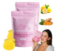 Neously Kojic Acid and Turmeric - Neously Kojic Acid Pads,Natural Ingredients Kojic Acid and Turmeric Cleansing Pads,Reduce Blemishes & Dark Areas,Visible Results After Just One Use (2 Box, One Size)