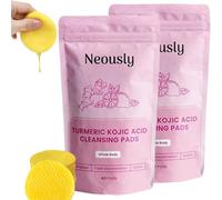 Neously Kojic Acid Pads,NTurmeric Cleansing Pads,Effective for Reducing Blemishes & Dark Spots,100% Natural Ingredients,Brightens Skin Tone,Visible Results After First Use