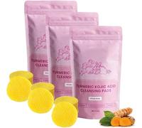 Neously Kojic Acid Pads,NTurmeric Cleansing Pads,Effective for Reducing Blemishes & Dark Spots,100% Natural Ingredients,Brightens Skin Tone,Visible Results After First Use (3PCS)