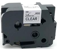 NEOUZA 1PK Compatible for Brother P-Touch Laminated TZe TZ 161 Label Tape Width 1.5" 36mm x Length 26.2' 8m (Black on Clear)