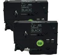 NEOUZA 2PK Compatible for Brother P-Touch Laminated TZe TZ Label Tape Cartridge 12mm x 8m (TZe-335 White on Black)