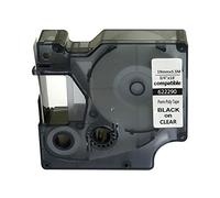 NEOUZA 622290 Compatible for DYMO Rhino Industrial IND Permanent Polyester Label Tape Length 5.5m (19mm, Black on Clear)