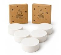 NEOUZA Coffee Paper Filter Round 500pcs for Espresso Machine Portafilter Moka Pot Unbleached Disposable Puck Screen (56mm)