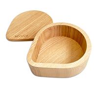 NEOUZA Coffee Round Paper Filter Holder Puck Screen Container for Espresso Machine Portafilter Moka Pot AeroPress, White Ash