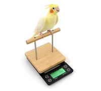 NEOUZA Perch-Mounted Pet Bird Scale, Parrot Weight Scale with Perch, Weight Change Monitoring, Suitable for Parrot, Canaries, Budgerigars, Cockatiels, Society Finches