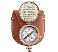 NEOVIVID for I Know The Plans I Have for You Engraved Compass, Jeremiah 29 11, Baptism Gifts, Best Easter, Birthday, Mothers Day, Fathers Day, Graduation Gift, Wedding Gifts