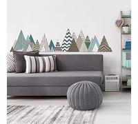 NEOVOLCANIK Wall Stickers for Living Room Bedroom 50 x 75 cm Giant Scandinavian Mountains