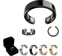 Neovolta Vitalring Weight Loss Ring a Needle Massage Ring Designed Specifically, With a Built-In Magnet That Helps Improve Sleep Quality and Balance Hormones, Natural Companion for Women (Black)