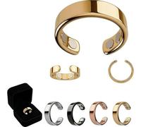 Neovolta Vitalring Weight Loss Ring a Needle Massage Ring Designed Specifically, With a Built-In Magnet That Helps Improve Sleep Quality and Balance Hormones, Natural Companion for Women (Gold)
