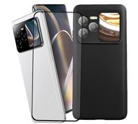 NEOYUKL Cover for BLU Bold N4 Case, 【6.78"】 Screen Protector 【1 Pack】，Shockproof Bumper Protection Shell Black