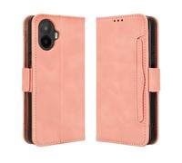 NEOYUKL PU Leather Flip Cover for TCL K70 5G Wallet Protector Pink