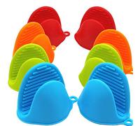 NEPAK 4 Pairs Mini Oven Gloves,Silicone Heat Insulation Oven Mitts,for Kitchen Cooking & Baking 1