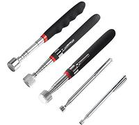 NEPAK 5 PCS Magnetic Telescopic Pick-up Tool,Magnetic Sticker Gadget, Durable Telescopic Magnetic Collector with Pocket Clip (1.5LB 3LB 10LB 15LB 20LB)