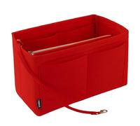 NEPAK Bag Organiser Insert,Felt Handbag Organiser for Tote Bag,Perfect for Speedy Neverfull Tote(Red,L)