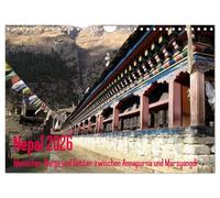 Nepal 2026 People, mountains and gods between Annapurna and Marsyangdi UK-Version (Wall Calendar 2026 DIN A4 Landscape), CALVENDO 12 Month Wall Calendar