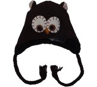 Nepal Animal Hat 100% Wool Adult Size - Brown Owl Cable