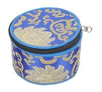 Nepal Handcrafted Singing Bowl Bag with Zipper Closure