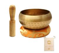 Nepal Handmade Buddha Sound Bowl Yoga Meditation Chanting Singing Bowl Brass Chime Handicraft Music Therapy Personal Gifts Christmas, Valentine's Day
