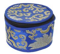 Nepal Handmade Singing Bowl Storage Bag Blue Cotton Cloth Pouch