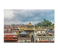 Nepal Jigsaw Puzzle 500 Piece Pashupatinath Temple Kathmandu Nepal Puzzle Game Artwork Travel Souvenir 52x38CM