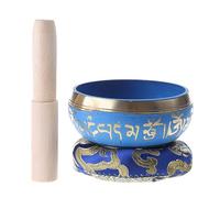 Nepal Tibetan Blue Buddhist Bowl Set Singing Bowls for Home Bedroom Temple Studio Decoration Relax