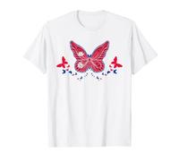 Nepalese Nepal Nepalese Flag Butterflies T-Shirt