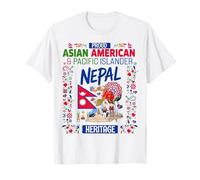 Nepali Asian American Heritage Idea for Men Nepal Flag T-Shirt