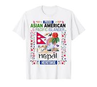 Nepali Asian American Heritage Idea for Women Nepal Flag T-Shirt