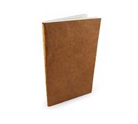 Nepali Companion Notebook with Handmade Paper and Vegetable-Dyed Cover, Vintage 5.5x8.5 inch Composition Notebook for Office, School, and Home, Handcrafted in Nepal (Medium, Terra Cotta)