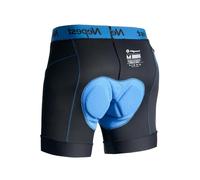 Nepest Mens Cycling Underwear 4D Padding Bicycle Shorts Black/Blue, 3XL