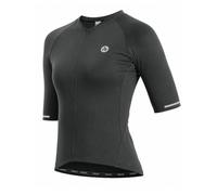 Nepest Womens Bike Jersey Short Sleeve with Mesh Fabric 4 Rear Pockets | Reflective Elements, Silicone Anti-Slip Strip, 4-Way Stretch, Breathable Mesh Fabic, Front Short Back Long, Short Sleeve