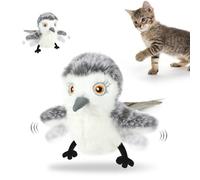 Nepfaivy Cat Toys Flapping Bird - Interactive Catnip Toys for Cats, Realistic Plush Simulation Chirping Bird Cat Toy, Rechargeable & Washable, Perfect Cat Toy for Cats Kittens to Bite, Chew and Kick