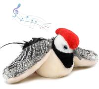 Nepfaivy Cat Toys Flapping Bird - Interactive Catnip Toys for Cats, Realistic Plush Simulation Chirping Bird Cat Toy, Rechargeable & Washable, Perfect Cat Toy for Cats kittens to Bite, Chew and Kick