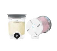 Nepfaivy Ice Cream Tubs for Ninja Swirl - 2 Pack Creami Tubs Compatible with Ninja Swirl by CREAMi Soft Serve & Ice Cream Maker NC701UK NC700 Series, BPA-Free & Dishwasher Safe Containers